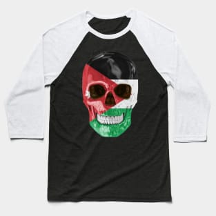 Jordan Flag Skull - Gift for Jordanian With Roots From Jordan Baseball T-Shirt